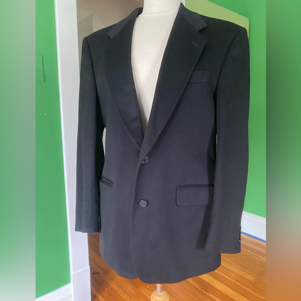 Cashmere Loro Piana Baumler black classic men's blazer
